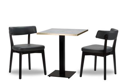 Nico Iron Grey/ Black x2 - 700mm Sq - White Carrara Gold ABS - Titan Small Sq (DH)