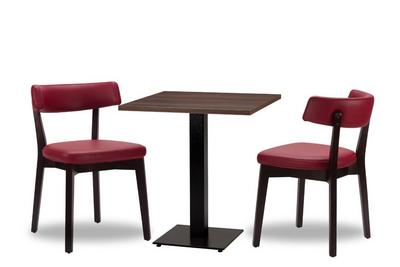 Nico Wine/ Wenge x2  - 700mm Sq - Tobacco Laminate - Titan Sm SQ (DH)