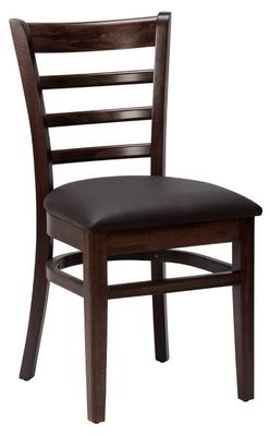 Nova Side Chair - Dark Brown/ Walnut