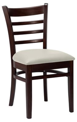 Nova Side Chair - Ivory / Walnut