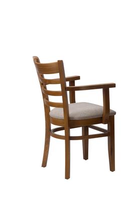 Nova Armchair Upholstered Seat (Also available in full Veneer)  - thumbnail image 2