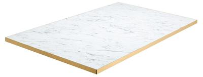 Egger F204 ST9 White Carrara Marble / Gold ABS Edge - 25mm Laminate - thumbnail image 2