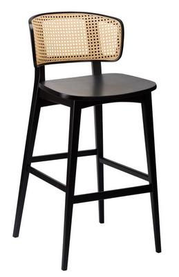 Sophia SB Highchair - Natural Cane Back / Matt Black
