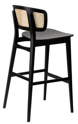Sophia SB Highchair - Natural Cane Back / Matt Black - thumbnail image 3