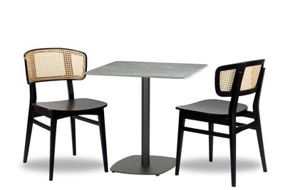 Sophia Rattan x2 - 700mm Sq - Tundra Ceramic - Vega Small Sq (DH)