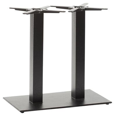 Titan Rectangular Twin Table Base - Black