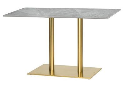 1200mm x 700mm ,Ceramic Table Top Tundra Marble ,Midas Twin Rectangular-Brass (DH)
