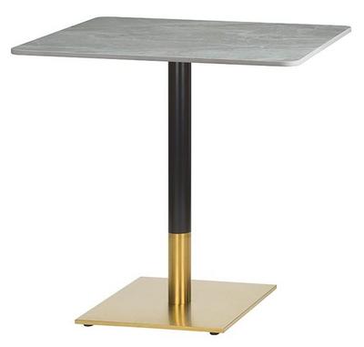 Square ,Ceramic Table Top Tundra Marble ,Mida Small Square - Brass/Black  (DH)