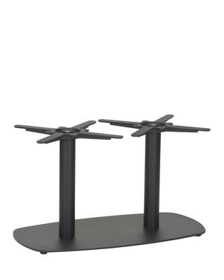 Vega Twin Rectangular Table Base (CH-Black)