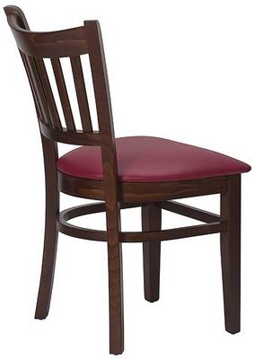 Vito Side Chair -  Wine / Walnut - thumbnail image 2