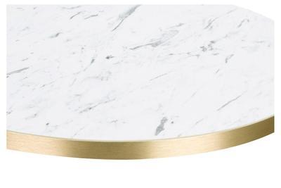 Egger F204 ST9 White Carrara Marble / Gold ABS Edge - 25mm Laminate - thumbnail image 1