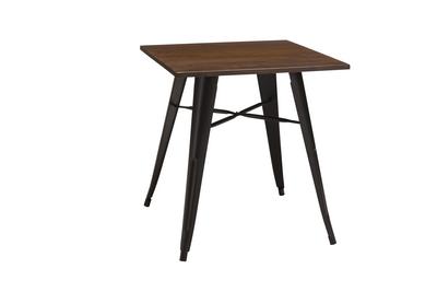 French Bistro Table 700mm x 700mm - Matt Black - thumbnail image 1