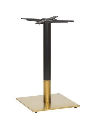 Midas Small Square Table Base (DH- Black/Brass) - thumbnail image 1