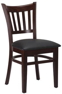 Vito Side Chair - Black / Walnut - thumbnail image 1