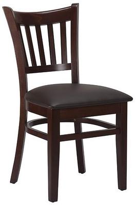 Vito Side Chair - Dark Brown/ Walnut - thumbnail image 1