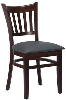 Vito Side Chair - Iron Grey / Walnut - thumbnail image 1