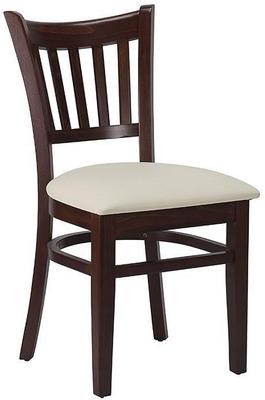 Vito Side Chair - Ivory / Walnut - thumbnail image 1
