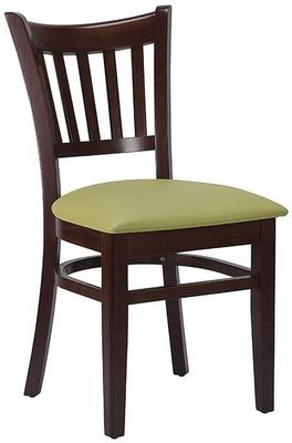 Vito Side Chair - Lime Green / Walnut - thumbnail image 1